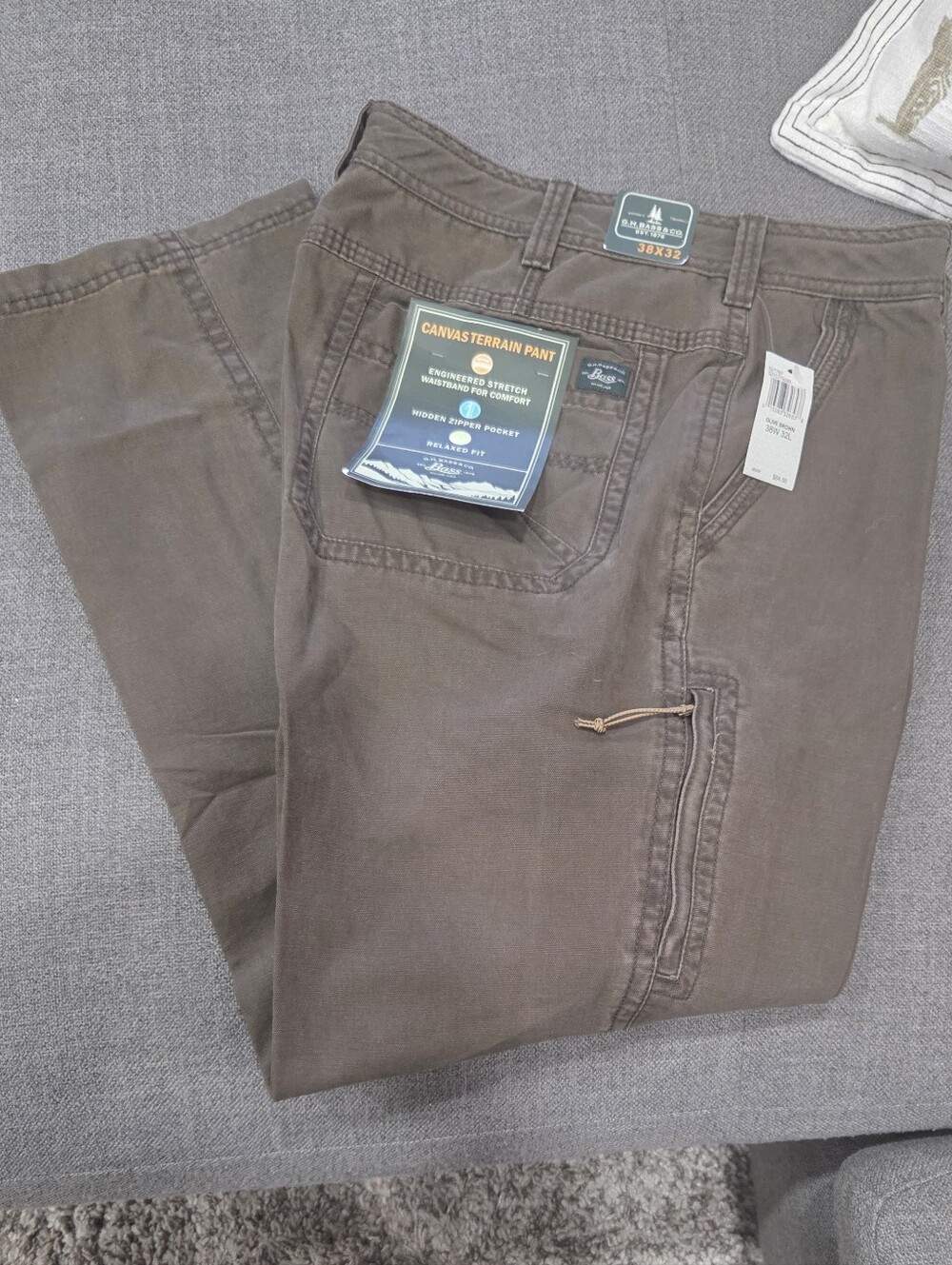 G.H. Bass & Co Canvas Terrain Pants - Brown Casual Chino